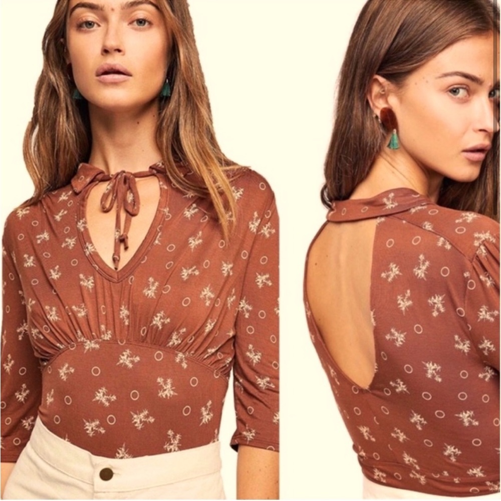Free People Ruched Fitted Top